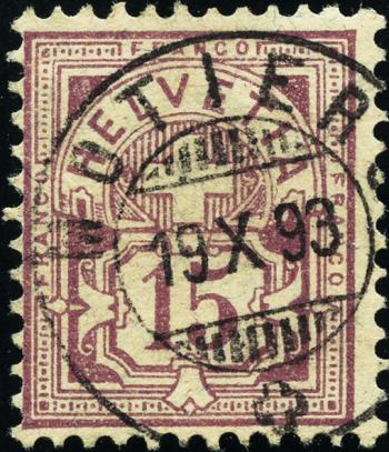 Francobolli: 64A - 1889 Carta in fibra, KZ A