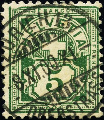 Briefmarken: 65B - 1899 Faserpapier, KZ B