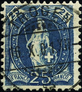 Stamps: 73D - 1899 white paper, 13 teeth, concentration camp B