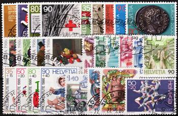 Timbres: CH1986 - 1986 compilation annuelle