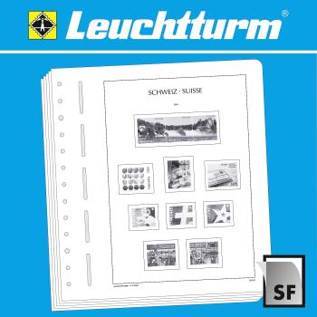 Francobolli: 342996 - Leuchtturm 2010-2014 Pagine illustrate Svizzera, con montature SF (11/10-SF)