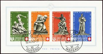 Stamps: B12 - 1940 Federal celebration block I
