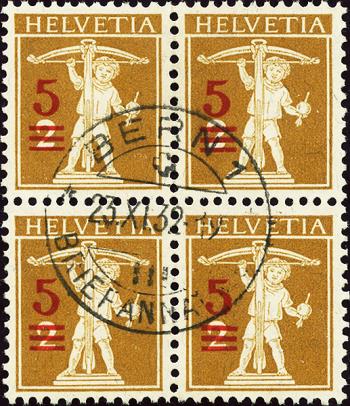 Thumb-1: 147 - 1921, Aufbrauchsausgaben mit neuen Wertaufdrucken