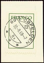 Stamps: FZ5 - 1959 Antiqua font, circle 19 mm