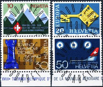 Timbres: 453-456 - 1968 timbres-poste spéciaux