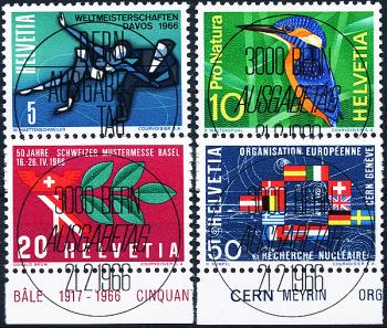 Thumb-1: 438-441 - 1965+1966, Championnats du monde de patinage artistique et timbres promotionnels et commémoratifs
