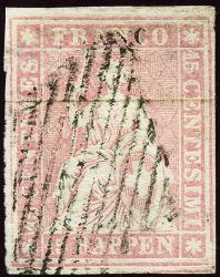 Thumb-1: 24F - 1857, Stampa di Berna, 1° periodo di stampa, carta di Monaco