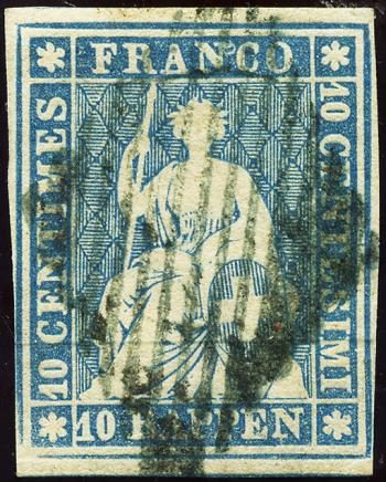 Thumb-1: 23A - 1854, Pressione di Monaco, 3° periodo di stampa, carta di Monaco