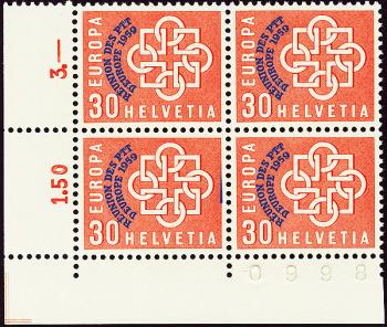 Briefmarken: 349.2.02 - 1959 Konferenz der europäischen PTT-Verwaltungen