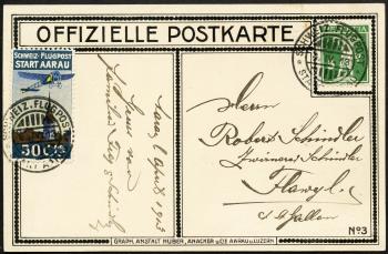 Francobolli: FI - 1913 Il precursore Aarau