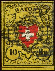 Briefmarken: 16II-T34 B-RU - 1850 Rayon II ohne Kreuzeinfassung