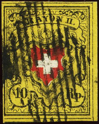 Briefmarken: 16II-T32 B-LO - 1850 Rayon II ohne Kreuzeinfassung