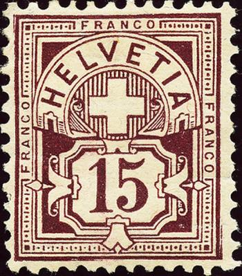 Briefmarken: 85a - 1906 Faserpapier mit WZ