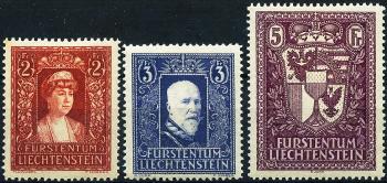 Thumb-1: FL119-FL121 - 1933+1935, Fürstin Elsa, Fürst Franz I und Landeswappen