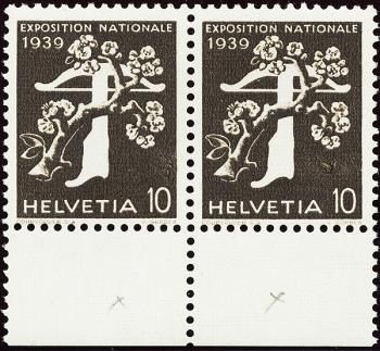 Francobolli: 233z.3.01+3.02 - 1939 Esposizione nazionale svizzera