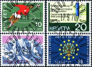Thumb-1: 486-489 - 1970, Swiss Alps special stamp and special postage stamps II