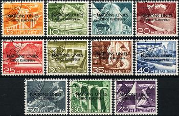 Stamps: ONU1.A.06-ONU11.A.06 - 1950 technology and landscape