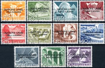 Stamps: ONU1.A.05-ONU11.A.05 - 1950 technology and landscape