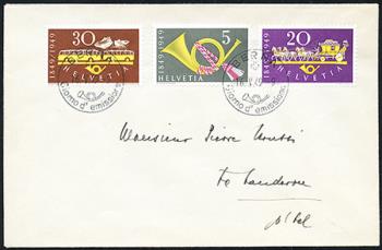 Thumb-1: 291-293 - 1949, 100 years Swiss Post