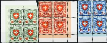 Stamps: 163y-165y - 1940 Chalked fiber paper