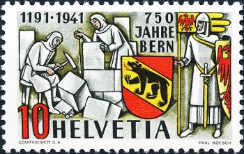 Stamps: 253 - 1941 750 years of the city of Bern