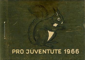 Stamps: JMH15 - 1966 Pro Juventute, squirrel, gold