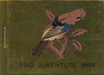 Timbres: JMH18 - 1969 Pro Juventute, geai, or