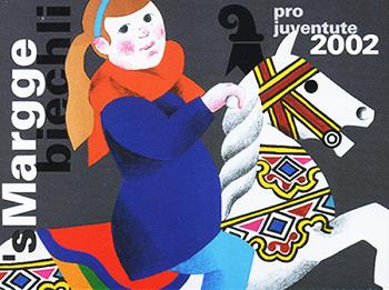 Briefmarken: JMH51A - 2002 Pro Juventute, "Marggebiechli", offizielle Ausgabe der Sektion Basel