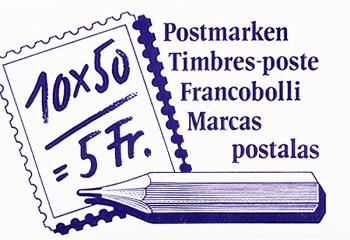 Stamps: SBK84/ZNr.59 - 1988 Color white, postman