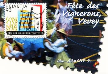 Stamps: SBK101/ZNr.68 - 1999 Color multicolored, Fête des Vignerons, Vevey