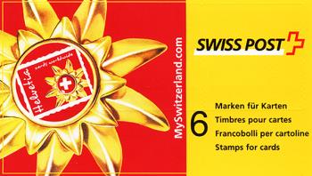 Timbres: SBK109/ZNr.76 - 2002 Fond de couleur rouge, salutations de Suisse