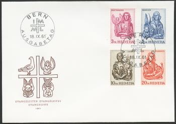 Briefmarken: 381-384 - 1961 Evangelisten