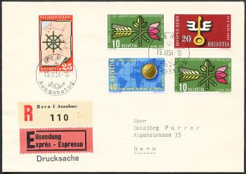Thumb-1: 316-319 - 1954, Werbe- und Gedenkmarken