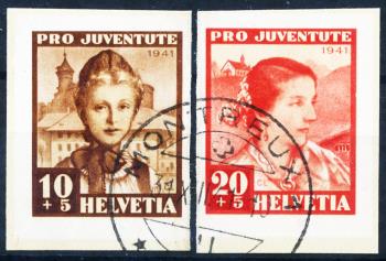 Stamps: J98I-J99I - 1941 Individual values from a special sheet for war winter relief