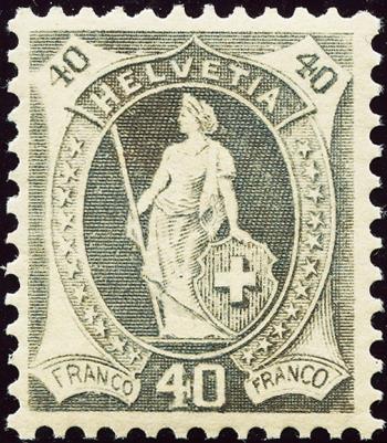 Briefmarken: 76F - 1904 weisses Papier, 14 Zähne, KZ B