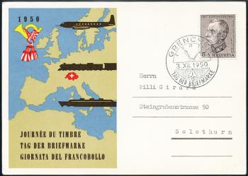 Briefmarken: TdB1950 -  Grenchen 3.XII.1950