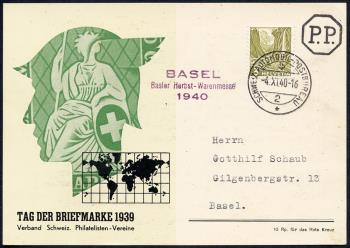 Stamps: TdB1939D -  Berne 3.XII.1939
