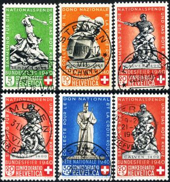 Stamps: B3-B7 - 1940 Historical motives