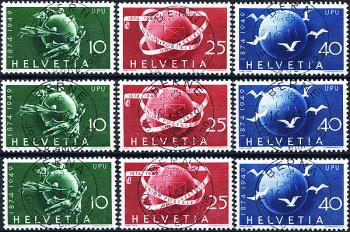 Thumb-1: 294-296 - 1949, 75 anni Unione postale universale