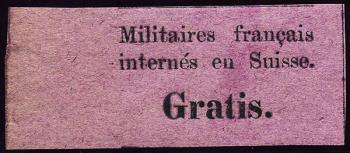 Francobolli: PF1 - 1871 Per gli internati dell'esercito francese Bourbaki