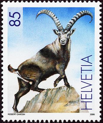 Thumb-1: 1196Ab3 - 2006, Special stamp "100 years reintroduction of the ibex"