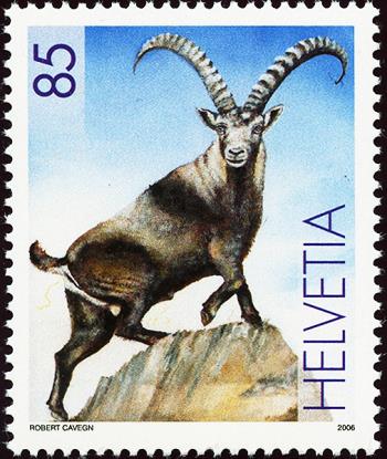 Thumb-1: 1196Ab1 - 2006, Special stamp "100 years reintroduction of the ibex"