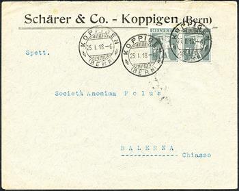 Briefmarken: 138III - 1918 Tellknabe, Faserpapier