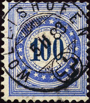 Briefmarken: NP13K - 1882 Faserpapier, Type II, 9. Auflage