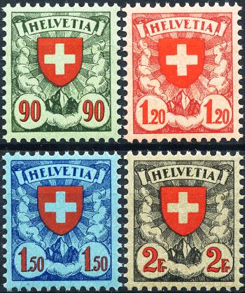 Stamps: 163-166 - 1924 Ordinary fiber paper