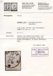Thumb-3: 21G - 1862, Berner Druck, 4. Druckperiode, Zürcher Papier