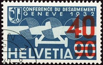 Francobolli: F24a - 1936 Edizione usata con sovrastampa rosso chiaro