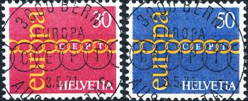 Timbres: 496-497 - 1971 L'Europe