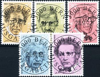 Briefmarken: 511-515 - 1972 Porträtmarken III