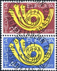 Timbres: 543-544 - 1973 L'Europe